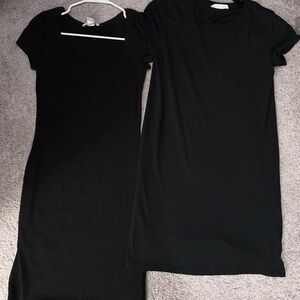 H&M Black Midi Dresses